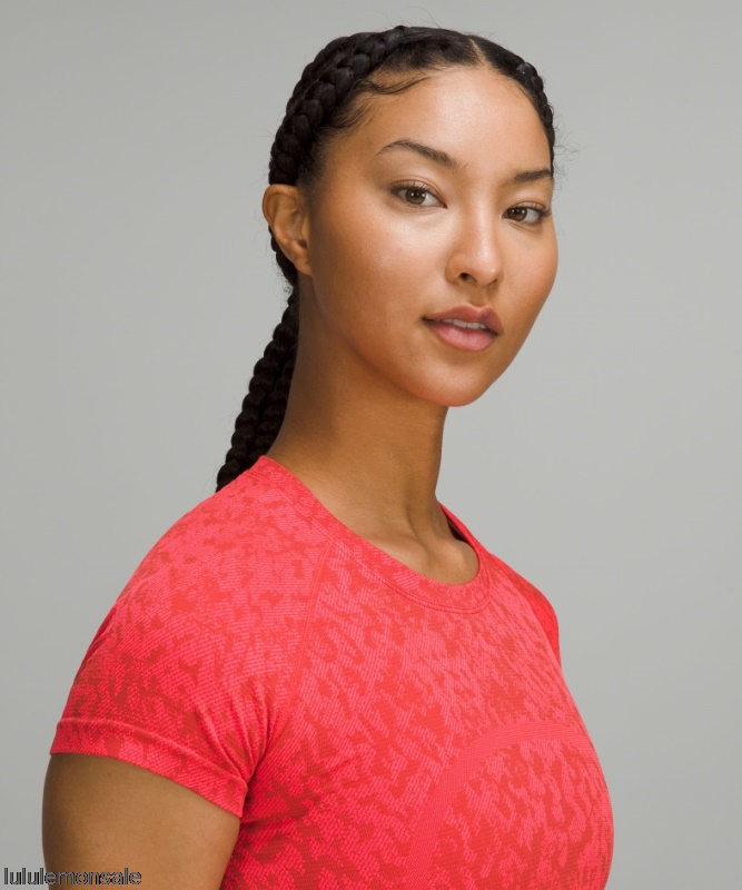 Lululemon Damen DELULU163 | Lululemon Deutschland Coverd Camo Swift Tech Kurzarmshirt 20
